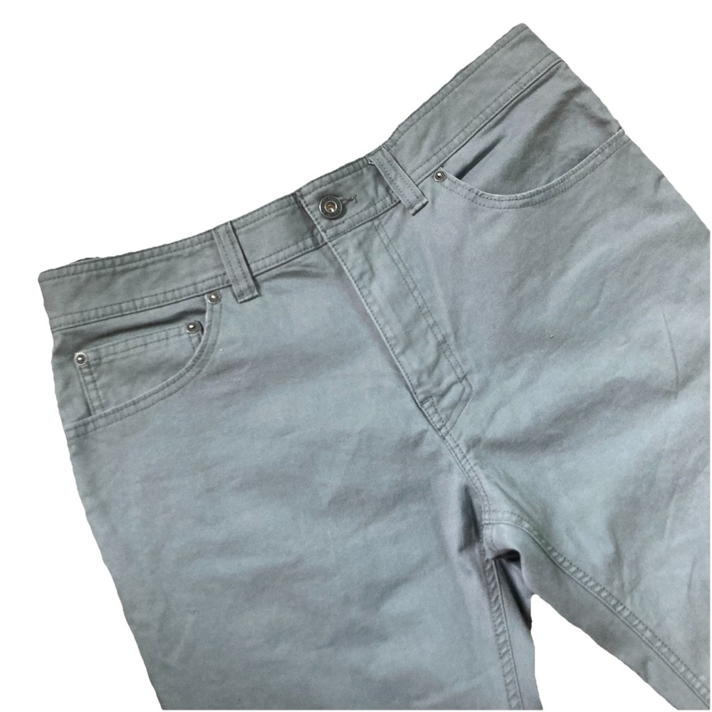 PrAna Pants Mens 33 Gray Slim Fit Organic Cotton Stretch Chino Casual - Picture 2 of 13